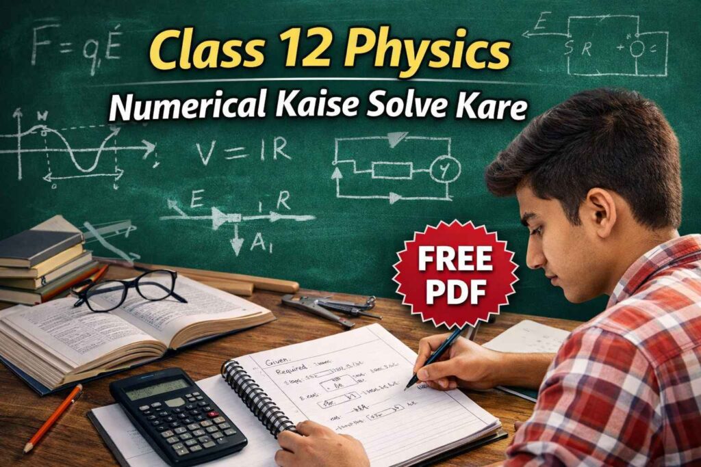 class 12 physics numerical kaise solve kare step by step method free pdf