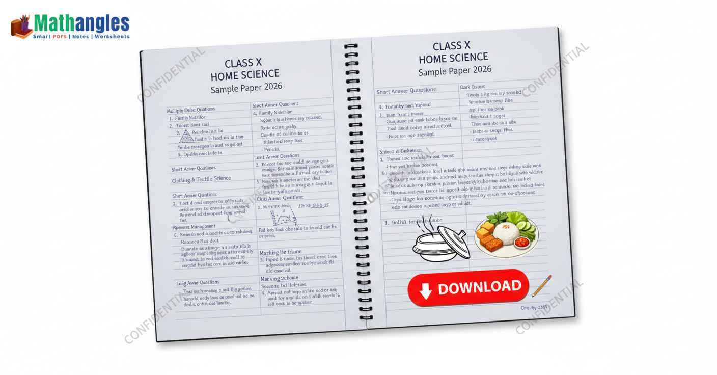 Class 10 Home Science Sample Paper 2026 Handwritten easy PDF Download ...