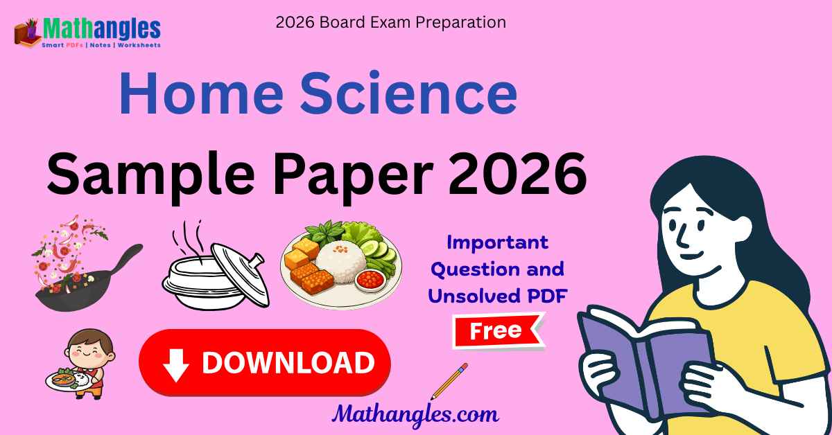 Class 10 Home Science Sample Paper 2026 Handwritten easy PDF Download ...