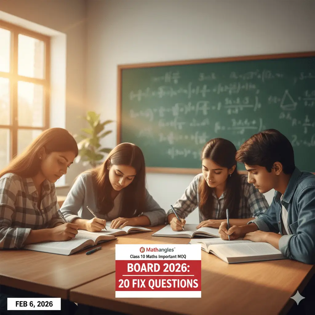 Class 10 Maths MCQ Questions for Board Exam 2026