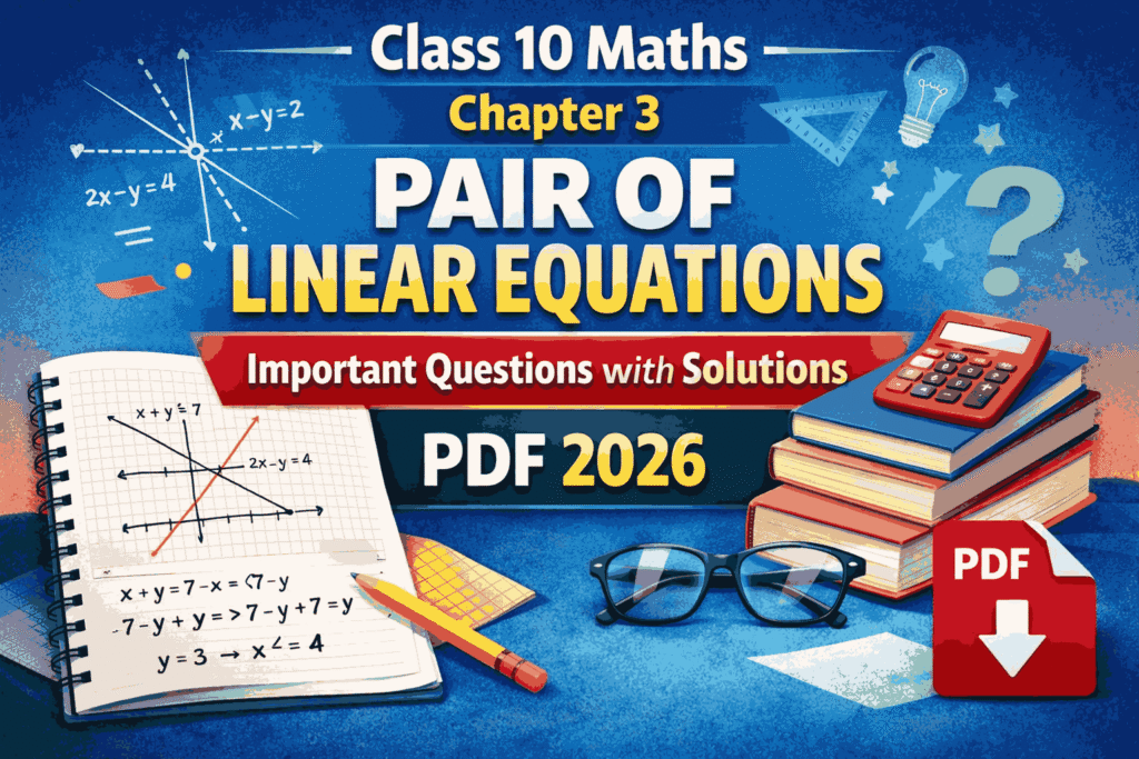 Class 10 Maths Chapter 3 Pair of Linear Equations Important Questions